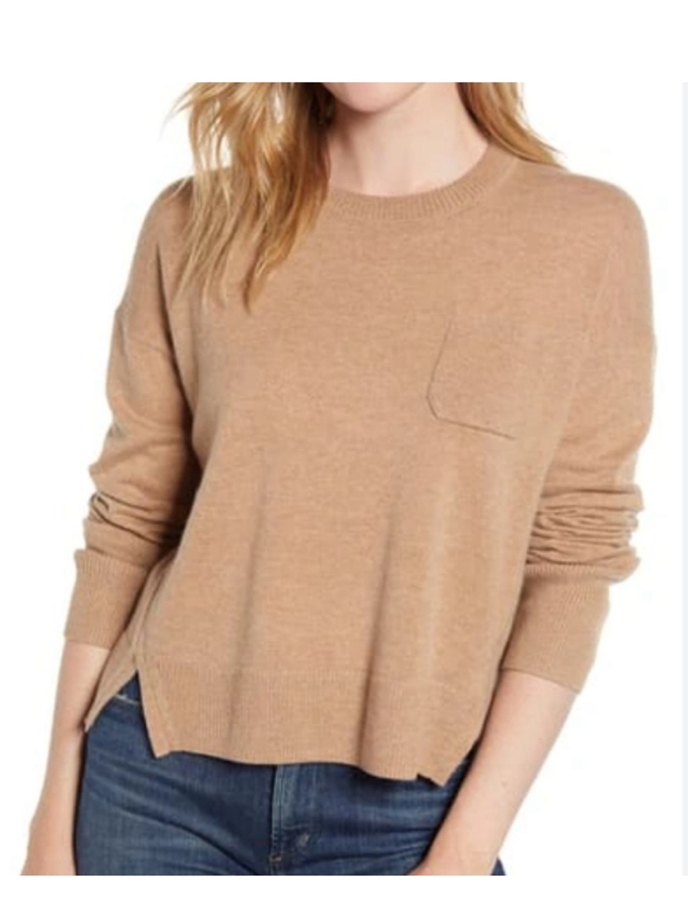 Alex Mill Wool Blend‎ Crewneck Sweater Pocket Minimalist Normcore Size XS